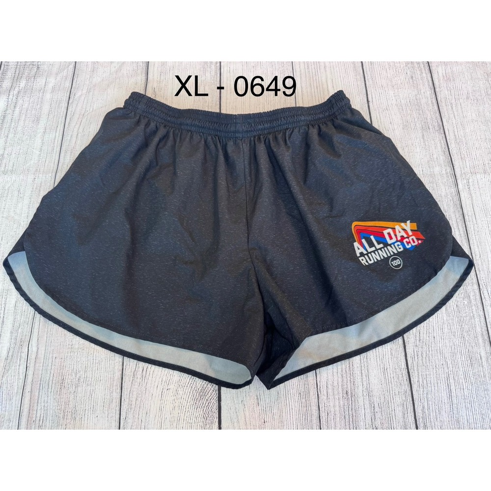 BOA All Day Running Co Shorts Womens XL Gray Graphic Athletic Running Split Leg
